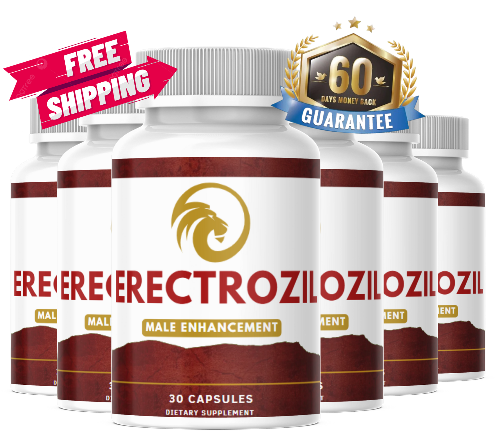 Erectrozil 6 bottles with banner